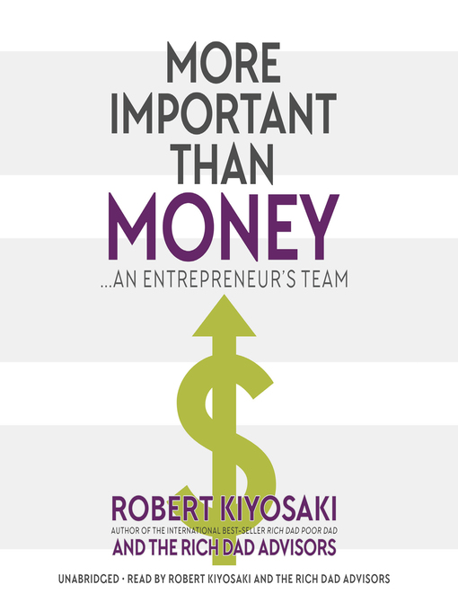 Title details for More Important Than Money by Robert T. Kiyosaki - Wait list